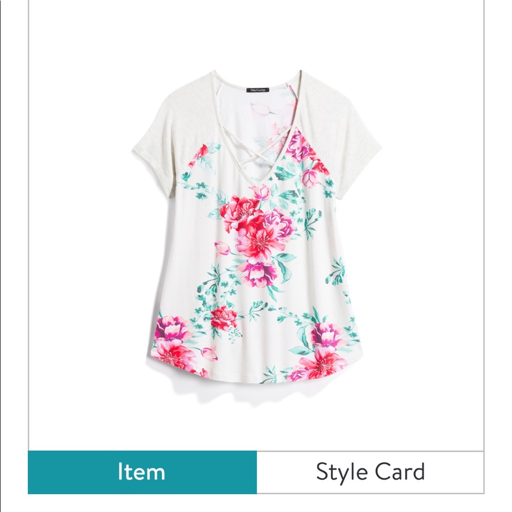Brand new pink clover top